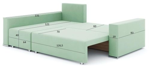 Диван угловой Маркиз (Марко) Dream Azur  8