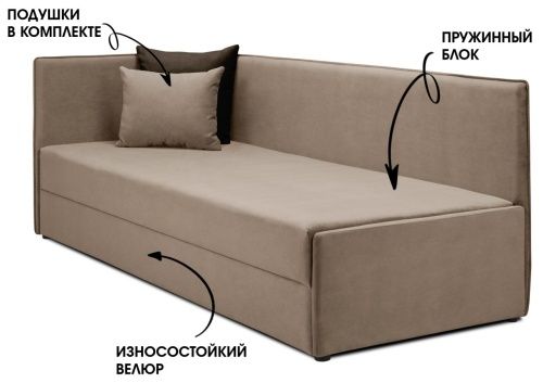 Тахта Гамма дизайн бежевый