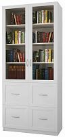 Шкаф книжный Библиограф 2.4 Белый