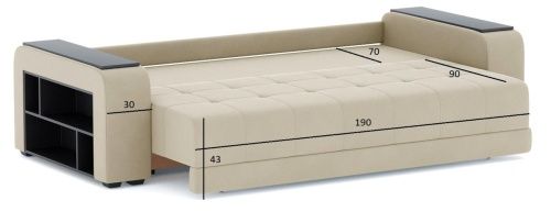Диван прямой Дубай Лайт Dream Dk.Beige  6