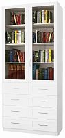 Шкаф книжный Библиограф 2.6 Белый