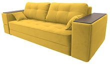 Прямой диван Кайман 5 Yellow со столиком и ящиками