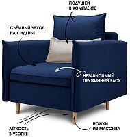 Кресло-кровать Фьёрд синий