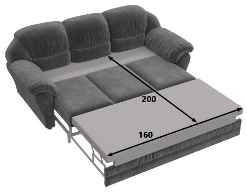 Диван прямой Казанова 3х местный Grey  5