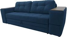 Прямой диван Каскад 5 Denim со столиком и ящиками