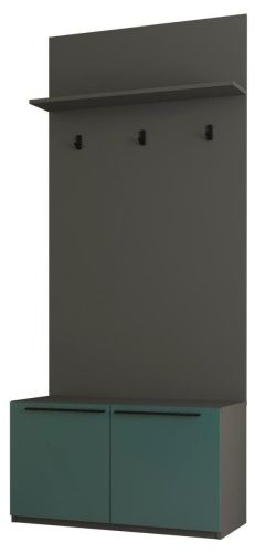 Прихожая-мини Лаура 3 МДФ аквамарин