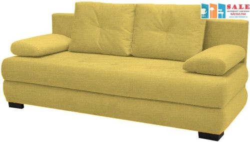 Диван прямой Фиджи (Луиджи) рогожка Yellow