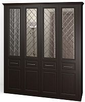 Шкаф четырехстворчатый Венеция 1 МДФ зеркало гравировка/глухой