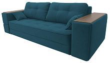 Прямой диван Кайман 5 Denim со столиком и ящиками