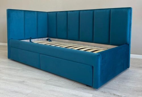 Кровать Лайф с ящиками дизайн серый  7
