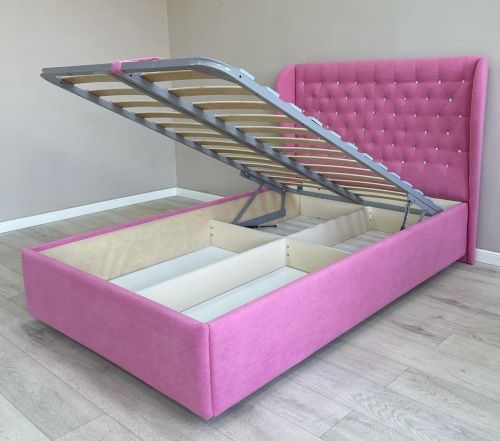Кровать Мишель с подъемным механизмом синий  6