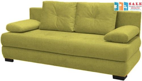 Диван прямой Фиджи (Луиджи) рогожка Green