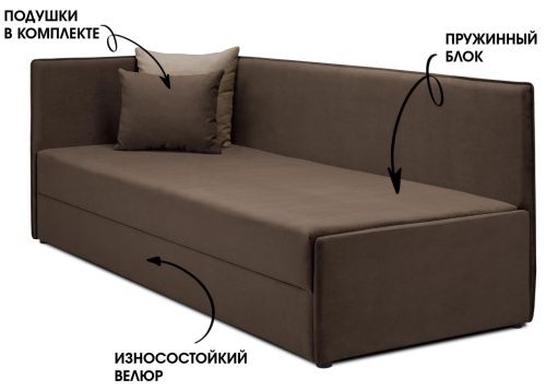 Тахта Гамма дизайн мокко