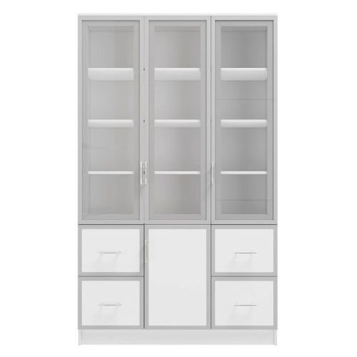 Шкаф книжный Альма 19 белый  3