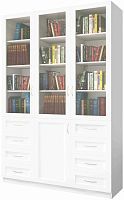 Шкаф книжный Библиограф 3.9 Белый