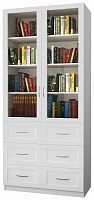 Шкаф книжный Библиограф 2.5 Белый